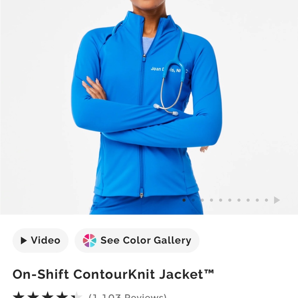 Figs on-shift contour jacket NWOT
